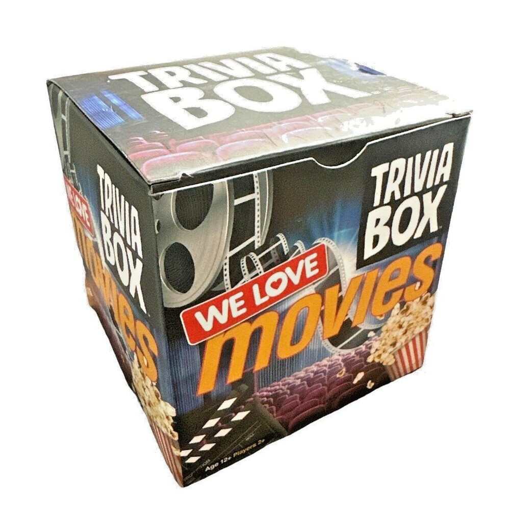 We love Movies Trivia Box - Includes 189 Question Cards, 20 Picture Cards, 1 Rul